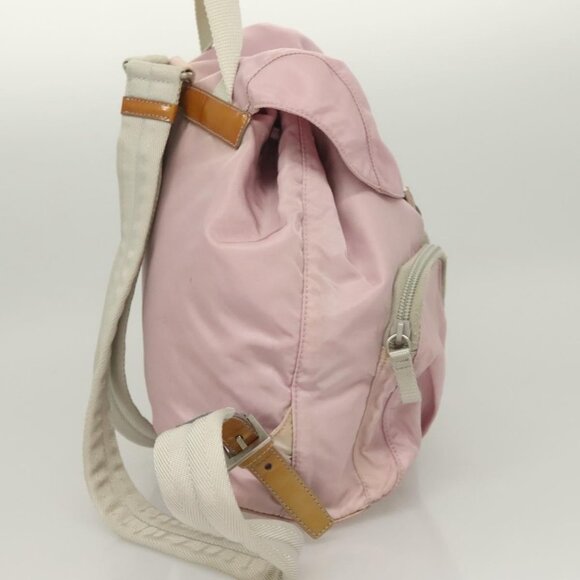 PRADA Backpack Nylon Pink Silver Auth 125696 - Picture 6 of 16